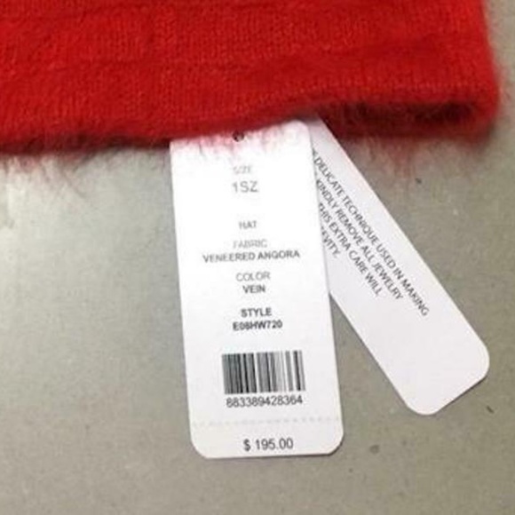 Helmut Lang Veneered Angora Beanie Cap UNISEX
